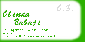 olinda babaji business card